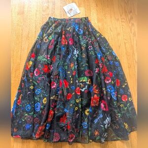 NWT Chicwish Opaque Floral Skirt Size Large